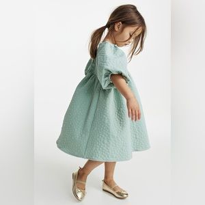 NWT H&M girls sage mint green holiday cocktail dress  Sz 5T